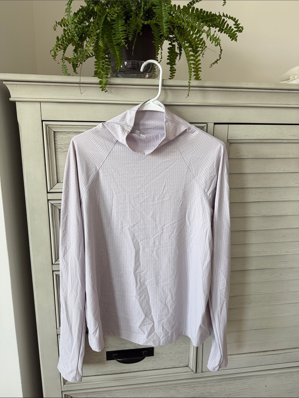 CALIA Women’s Lavender Long-Sleeve Mock-Neck Performance Shirt Size L